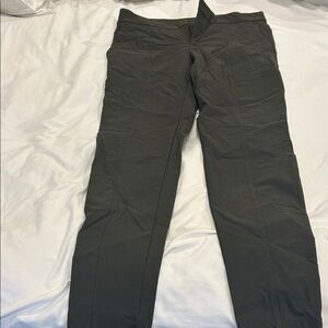 Olive Green Athleisure Cargo Pants